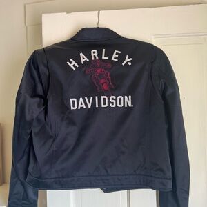 Harley-Davidson Black and Cream Riding Jacket